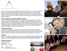 Tablet Screenshot of johansson-consulting.com